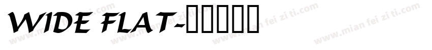 WIDE FLAT字体转换